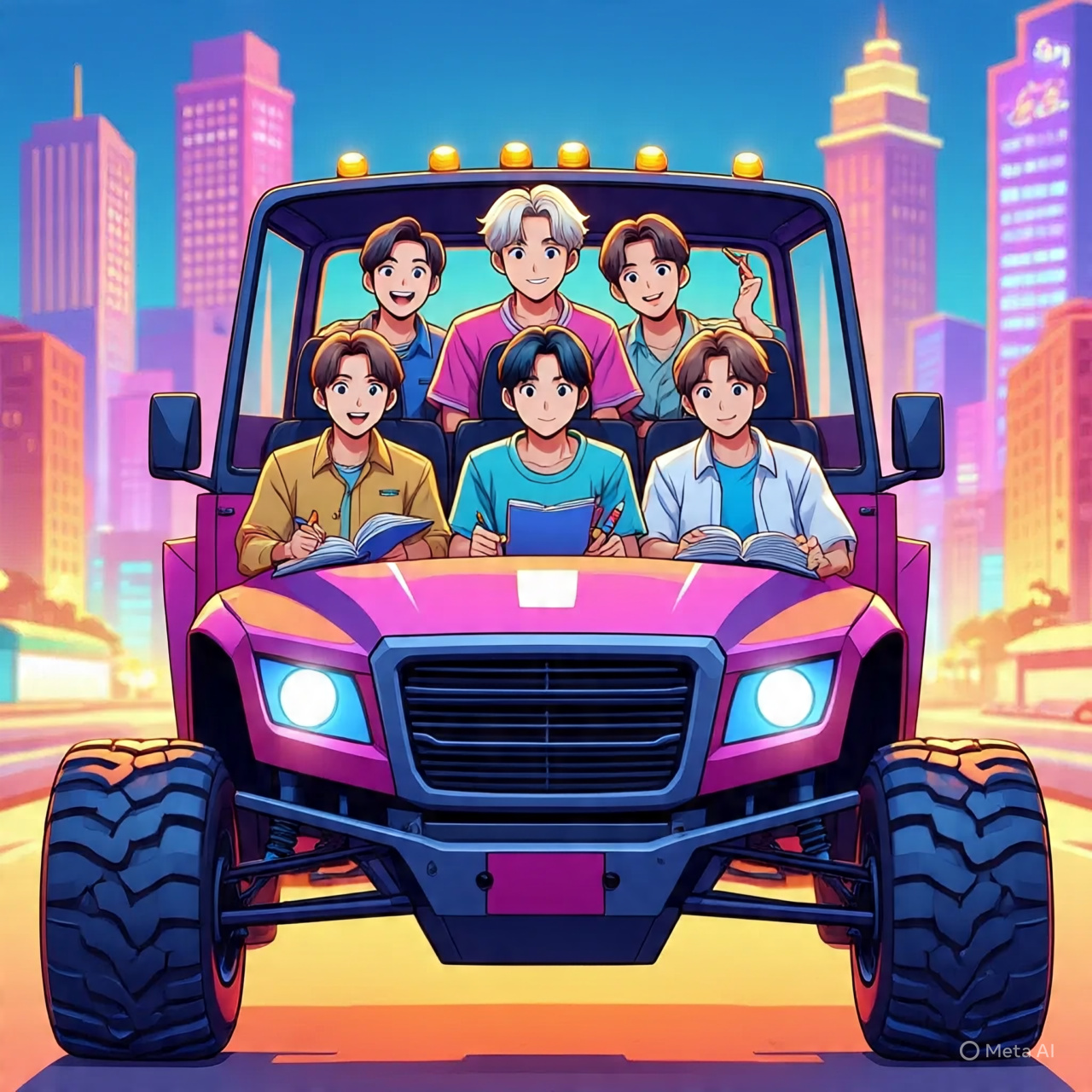 BTS Monster Truck Coloring