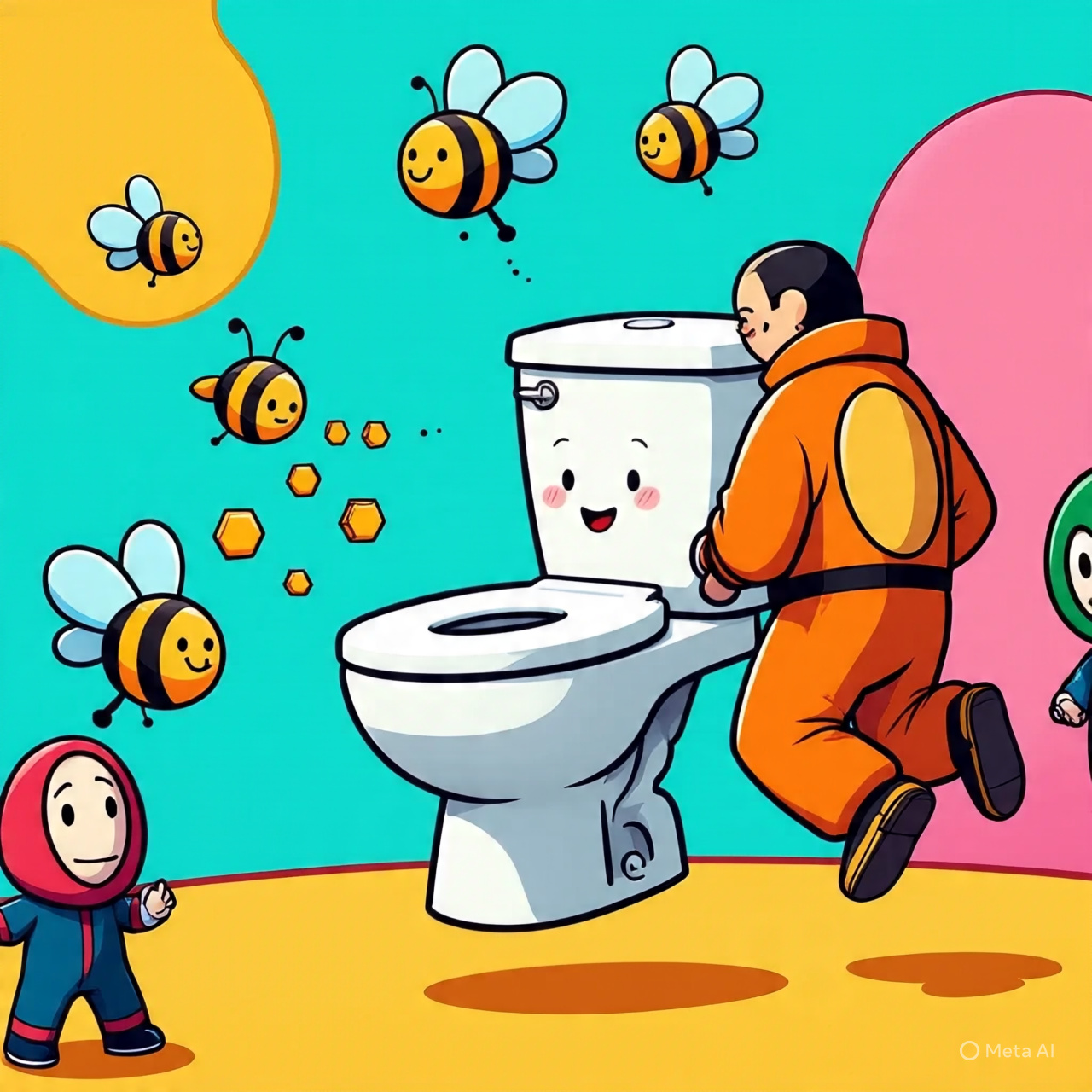 Skibidi Toilet Squid Game Honeycomb